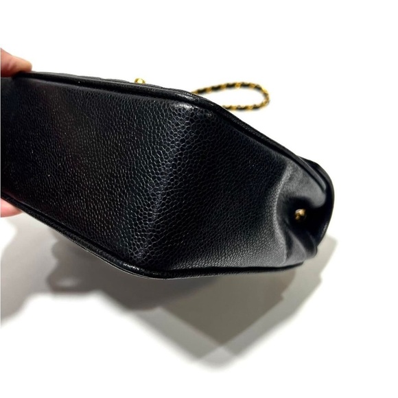 Gorgous VINTAGE Super RARE Chanel envelope flap 24k ghw BLACK CAVIAR - Picture 14 of 16